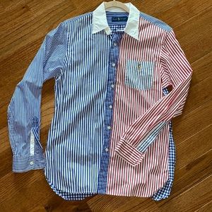 Polo button down shirt, worn one time